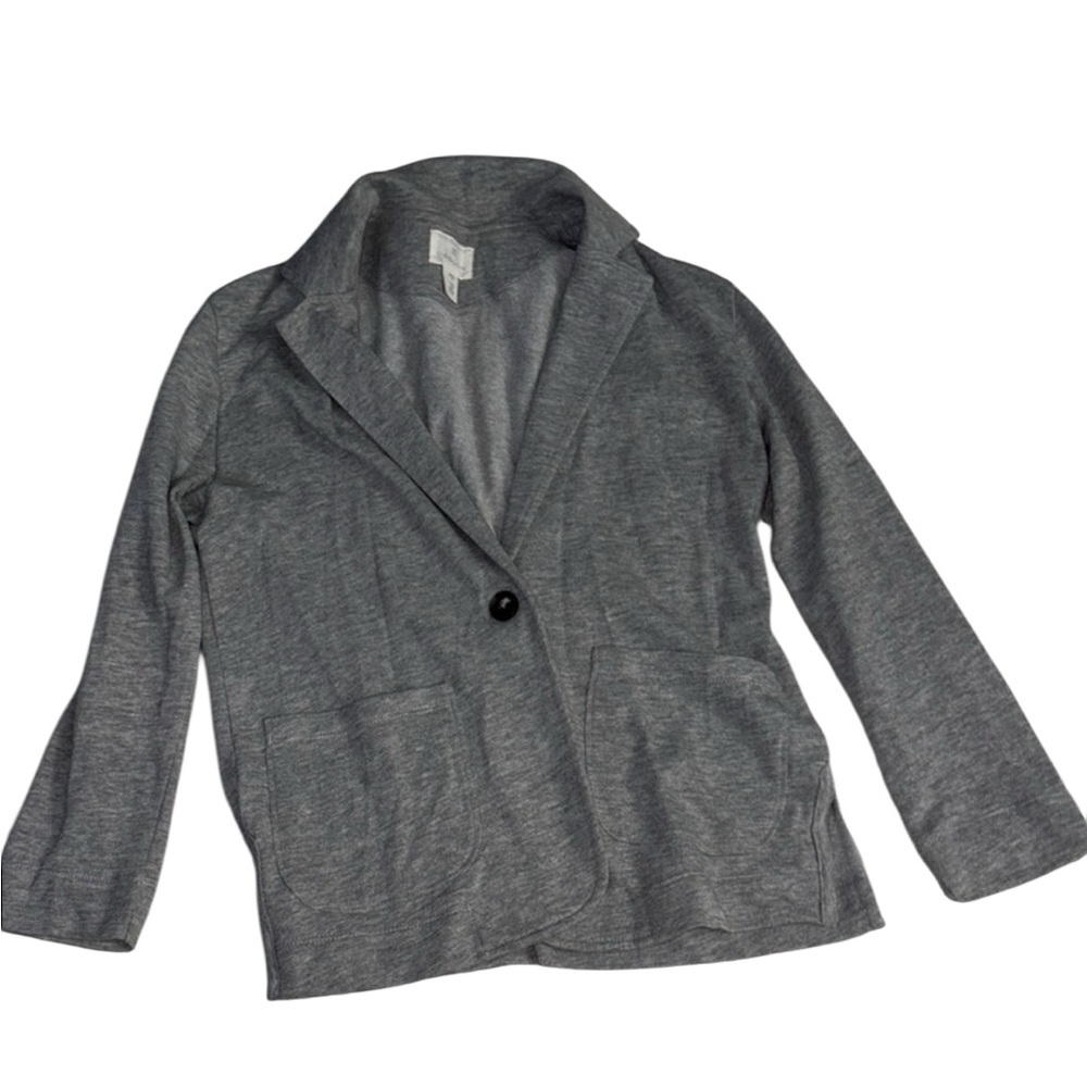Caslon Cotton Gray Women's Blazer Size Small Petite
